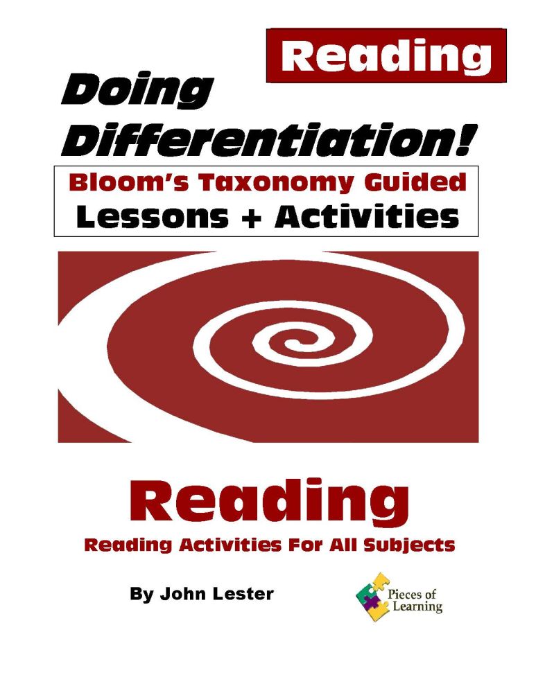 Doing Differentiation! Using Bloom's Taxonomy - Reading