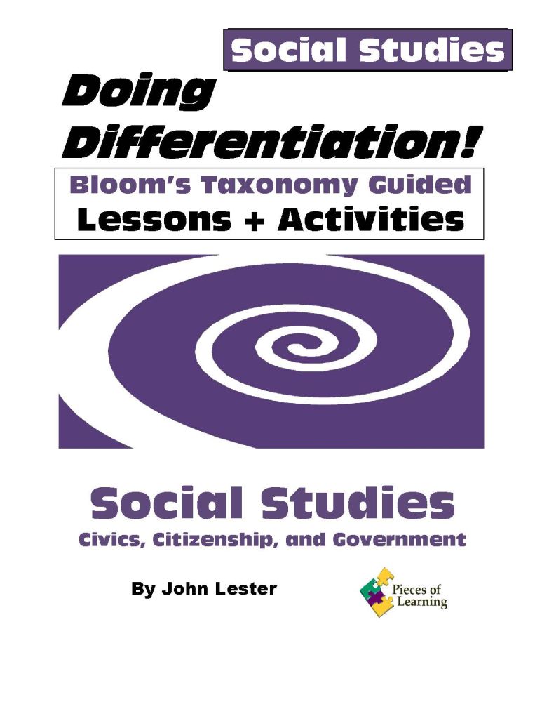 Doing Differentiation! Using Bloom's Taxonomy - Social Studies