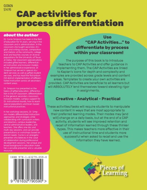 Design DI: CAP Activities for Process Differentiation