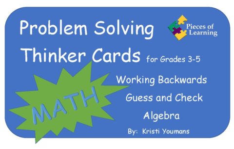 Problem Solving Thinker Cards 3rd - 5th - Math